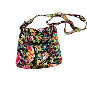 Vera Bradley Disney Parks Midnight With Mickey Minnie Print Crossbody Bag